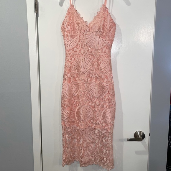 CBR | Dresses | Chic Boutique Rose Lace Dress | Poshmark